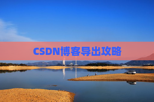 CSDN博客导出攻略